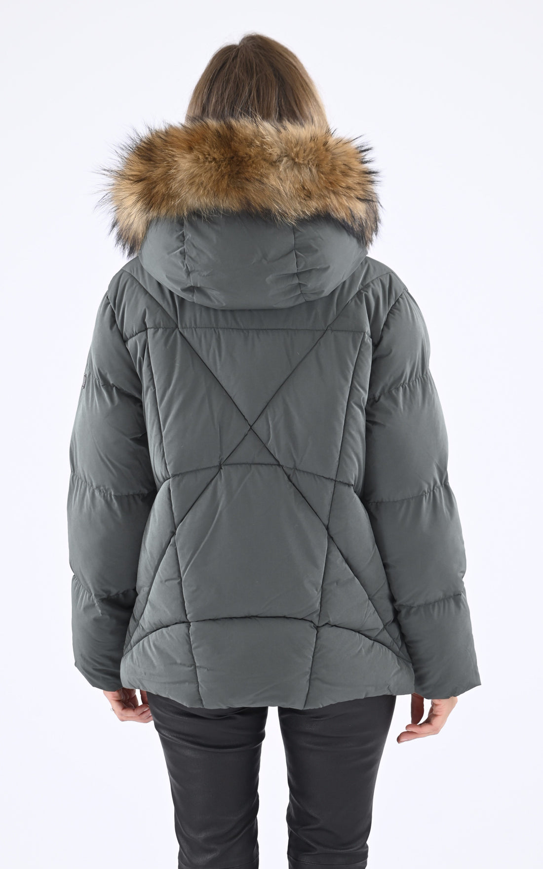 A &quot;SNOW 515&quot; Kaki Blonde n°8 Ves Doudoune Femme opened photo