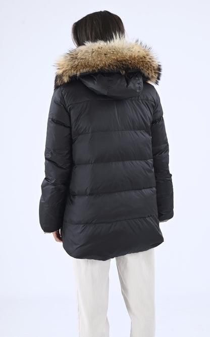 A &quot;GAIA 21&quot; Noir La Canadienne Doudoune Femme back photo