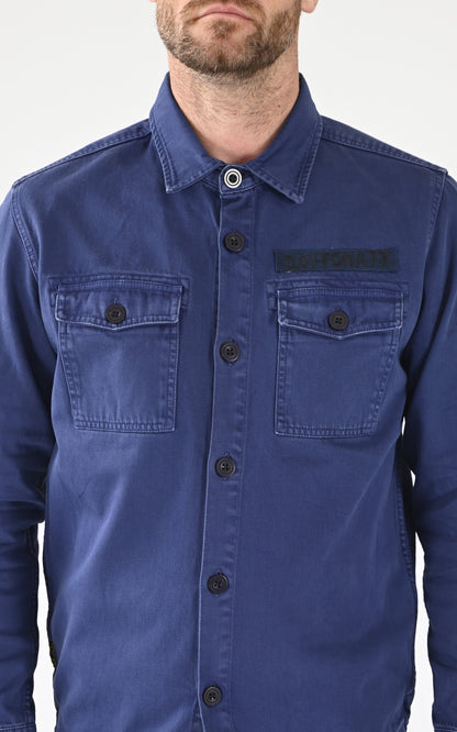 A &quot;MELHART 102668&quot; Bleu Daytona 73 Chemise Homme details photo
