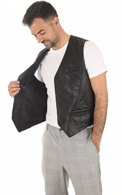 A &quot;3104&quot; Noir La Canadienne Gilet Homme interior photo
