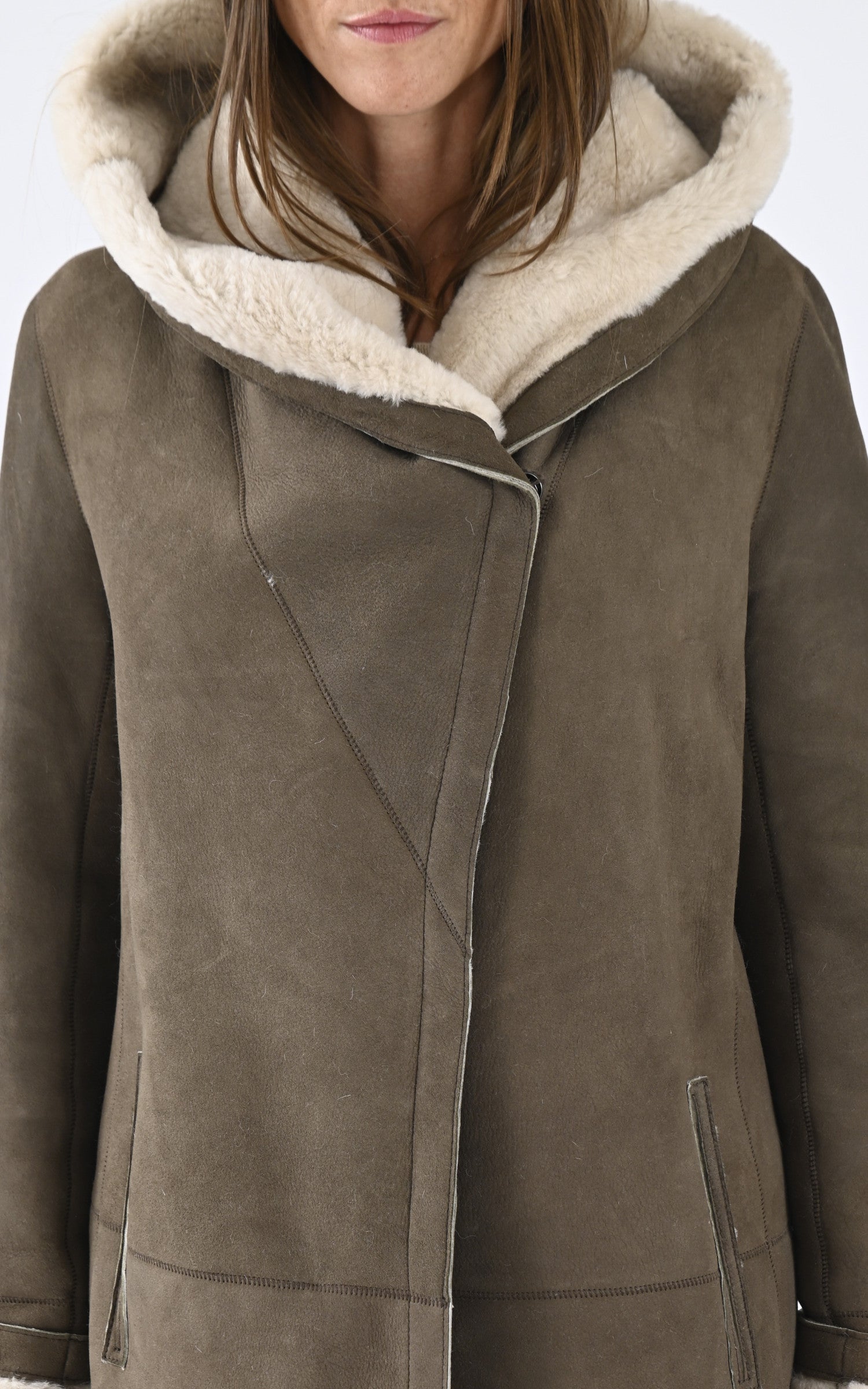 A &quot;H969&quot; Taupe Levinsky 3/4 Femme details photo 5