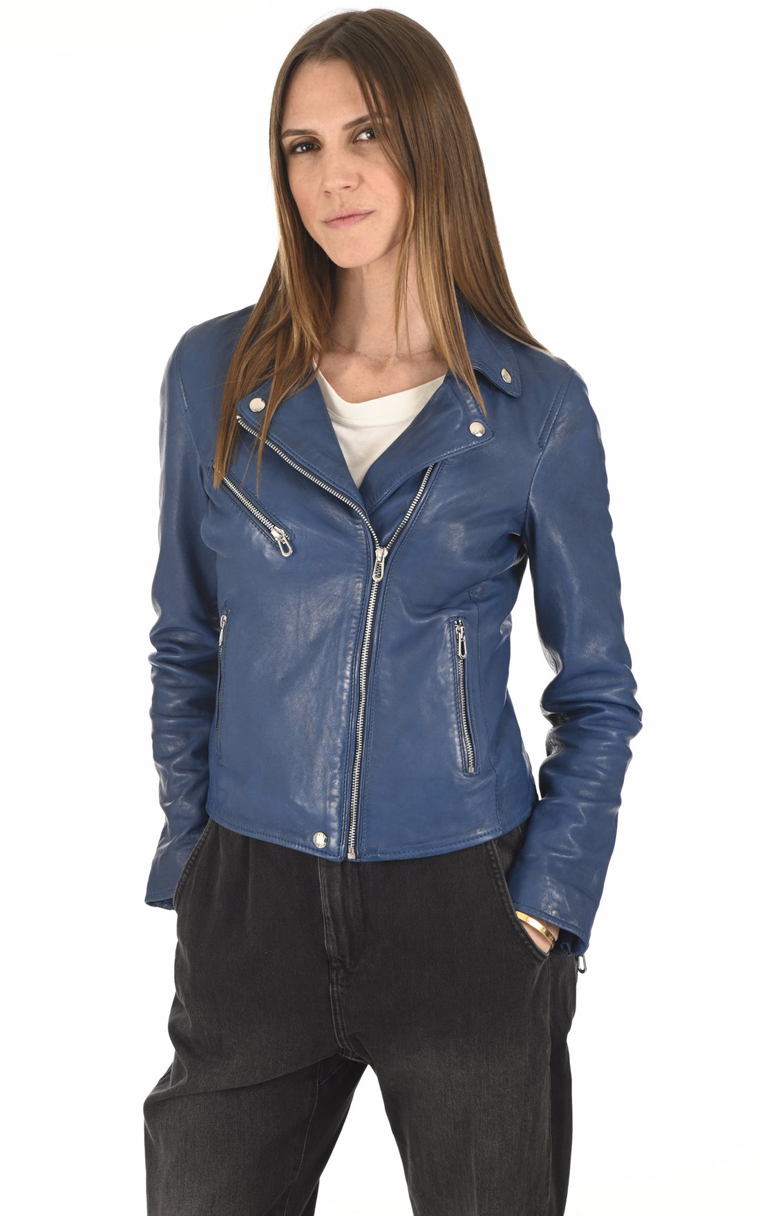A &quot;OLYMPE 101964&quot; Bleu Rose Garden Blouson Femme opened photo