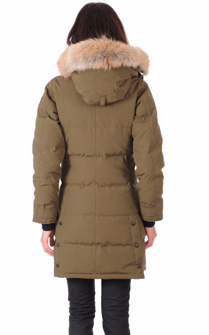 A &quot;SHELBURNE 3802L&quot; Military Green Canada Goose 3/4 Doudoune Femme back photo