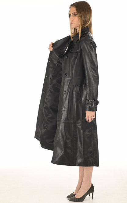 A &quot;GEORGINA&quot; Noir La Canadienne Manteau Femme interior photo
