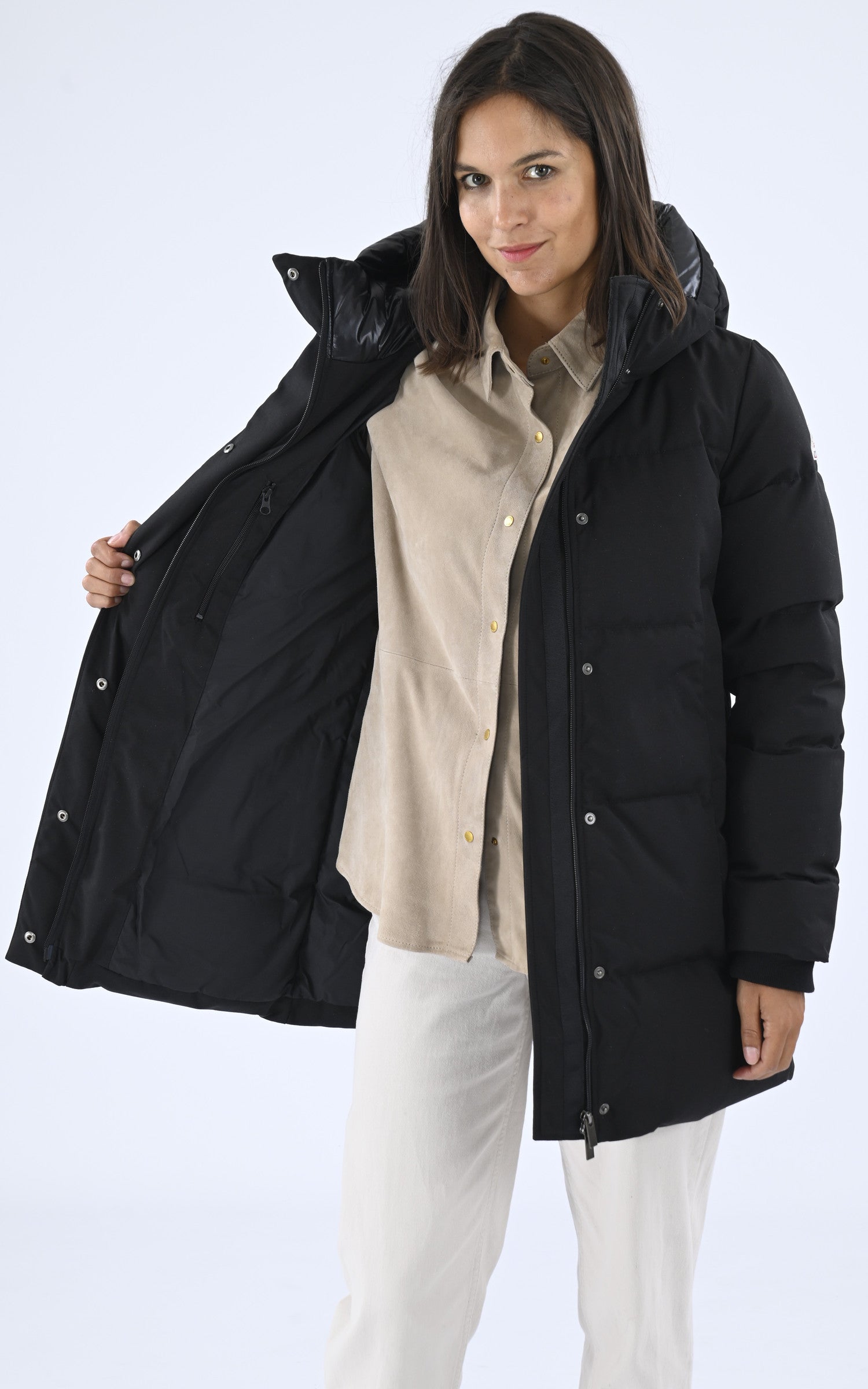 A &quot;PHENIX 3 F&quot; Noir Pyrenex 3/4 Doudoune Femme interior photo 3