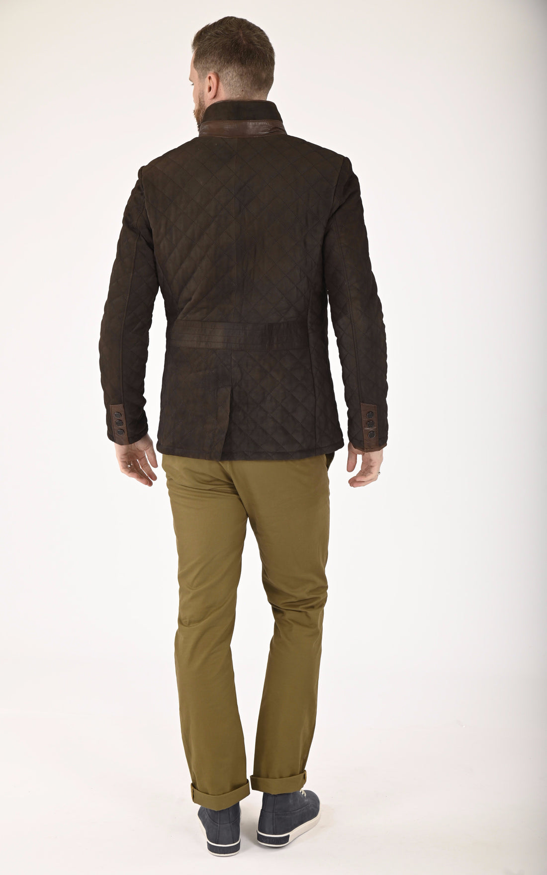 A &quot;E09&quot; Marron Foncé La Canadienne Veste Homme opened photo