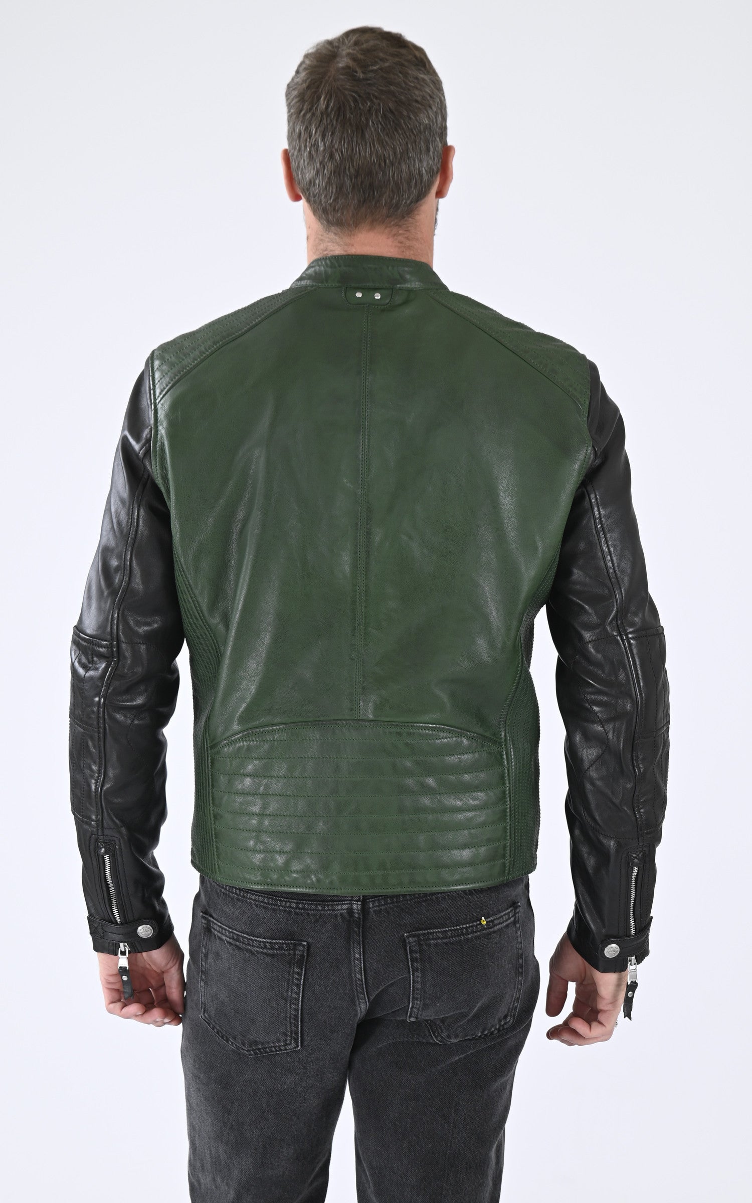 A &quot;ROSCODA 102788&quot; Vert Daytona 73 Blouson Homme back photo 4