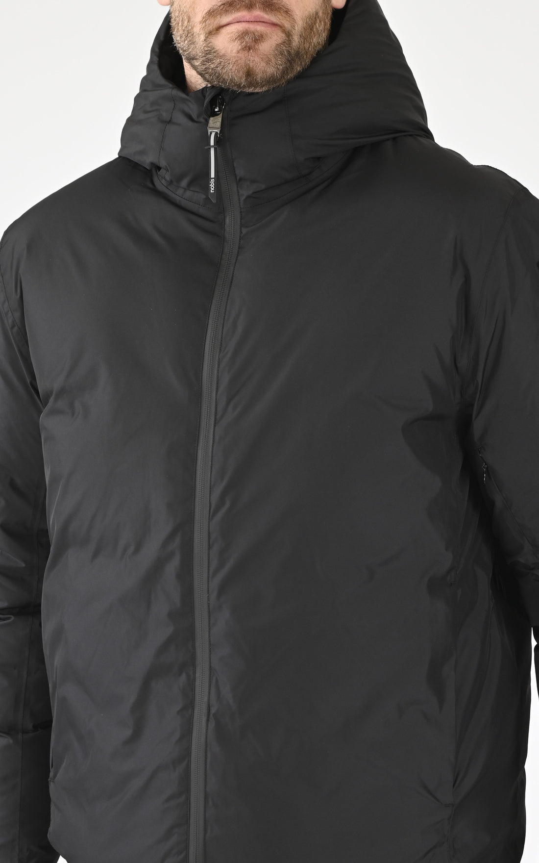 A &quot;MILO&quot; Noir Nobis Parka Homme opened photo