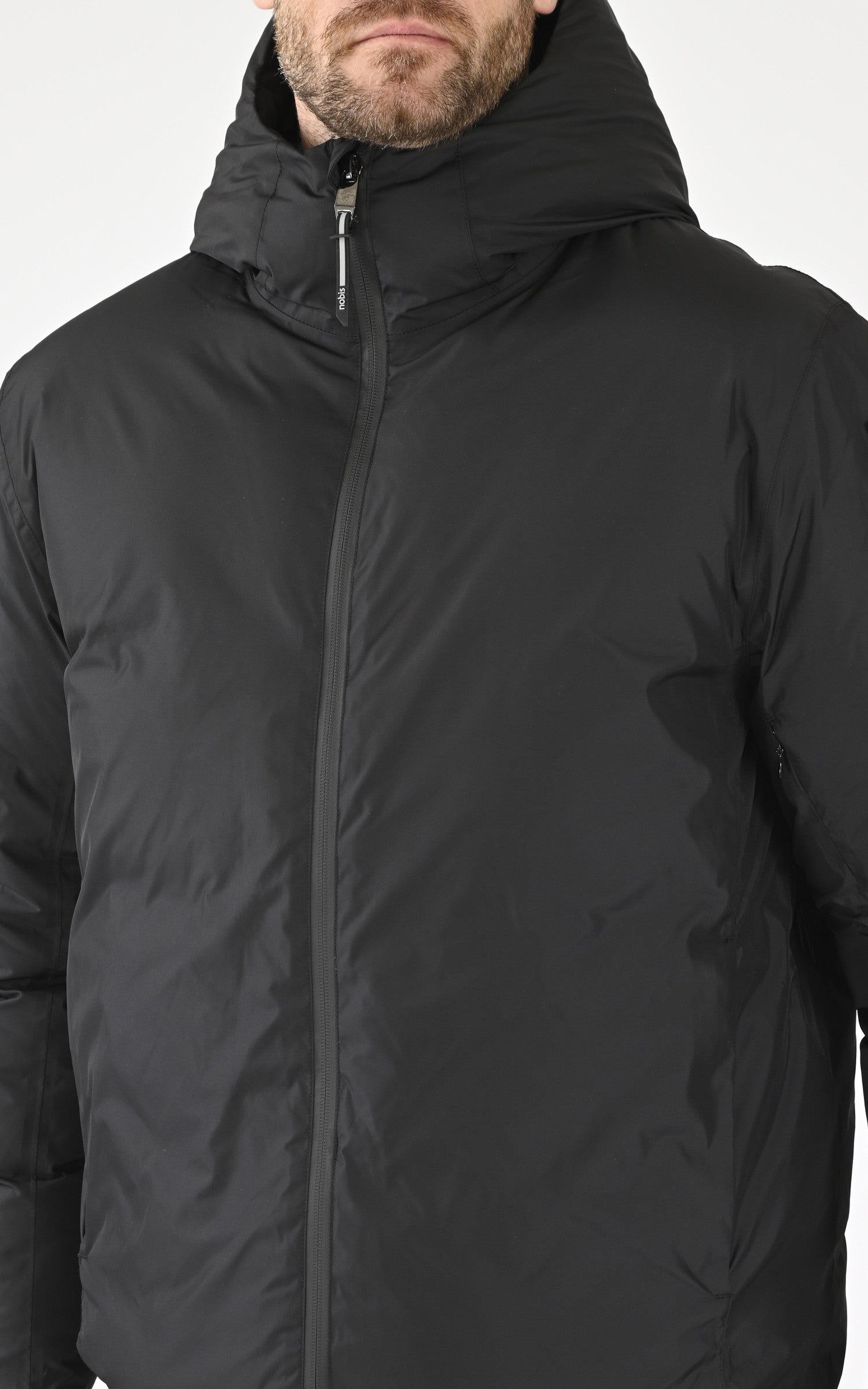 A &quot;MILO&quot; Noir Nobis Parka Homme details photo
