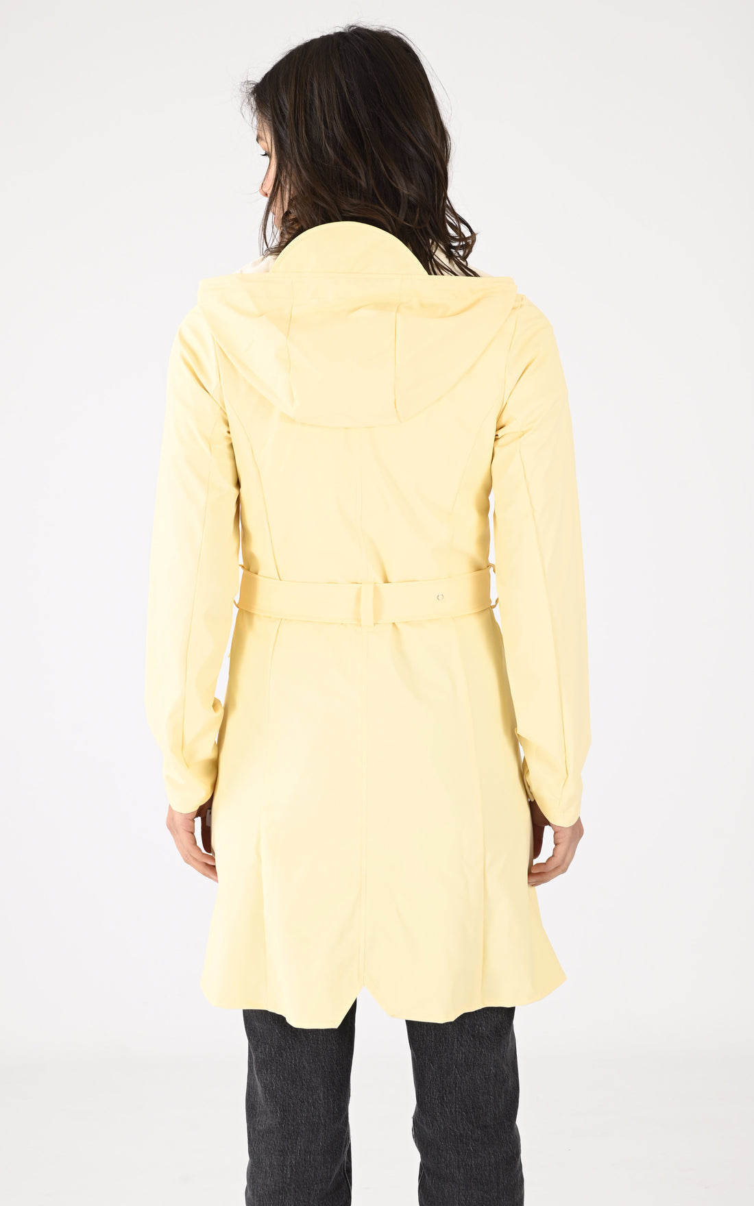 A &quot;18130 CURVE JACKET&quot; Jaune Rains 3/4 Femme opened photo