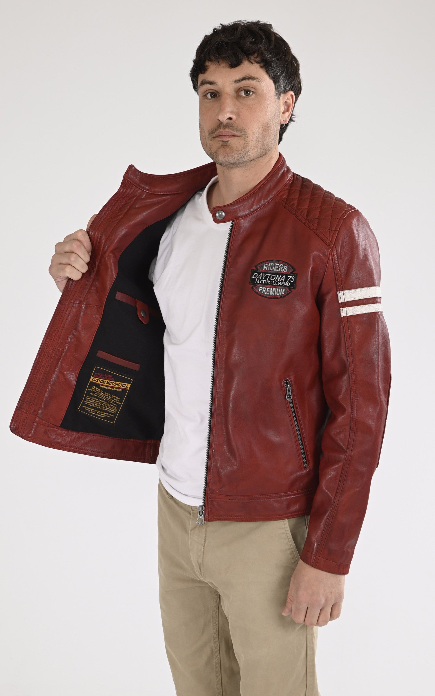 A &quot;SPENCER 104153&quot; Rouge Daytona 73 Blouson Homme interior photo 3