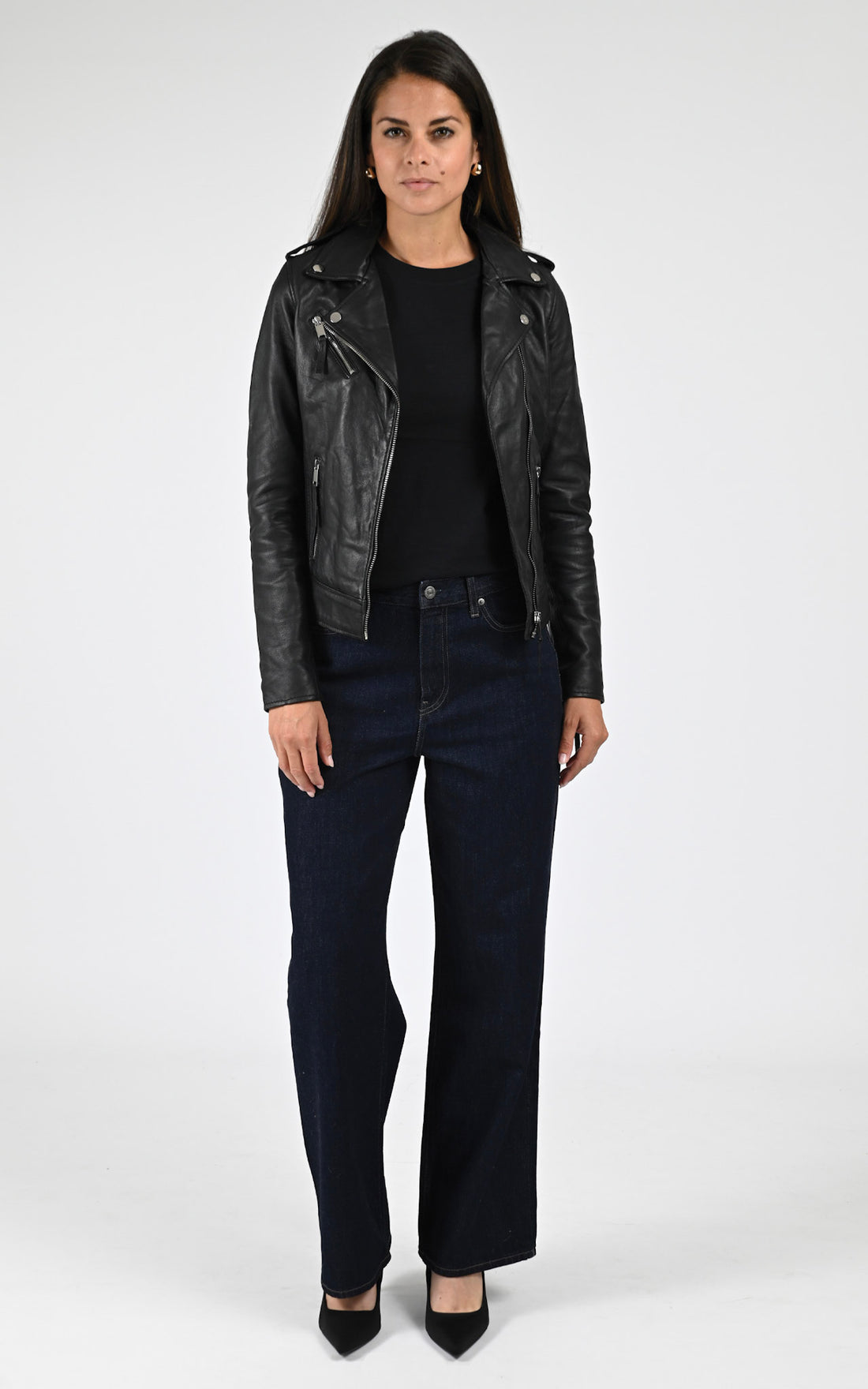 Blouson en cuir d&