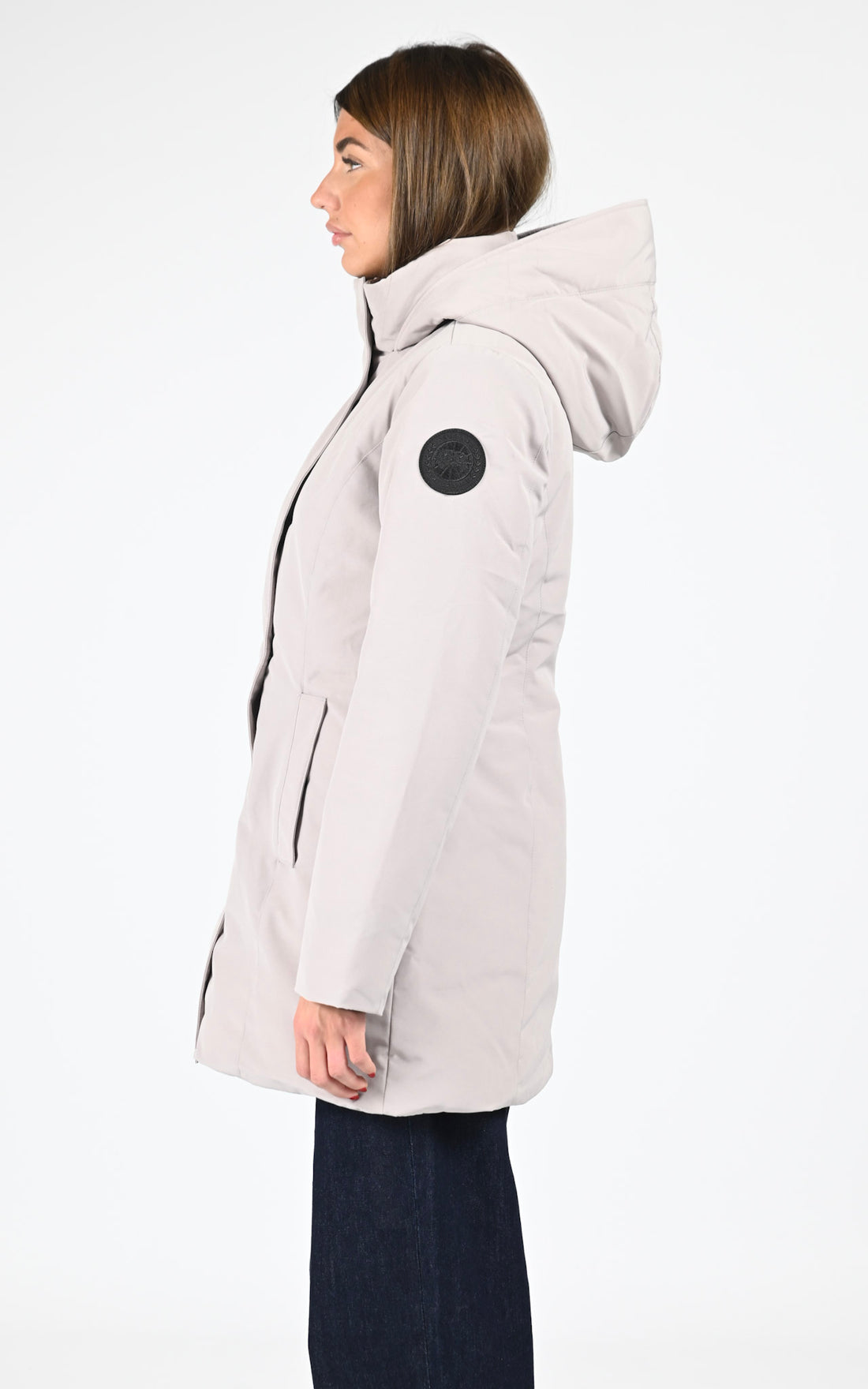 Parka à capuche Leslie beige