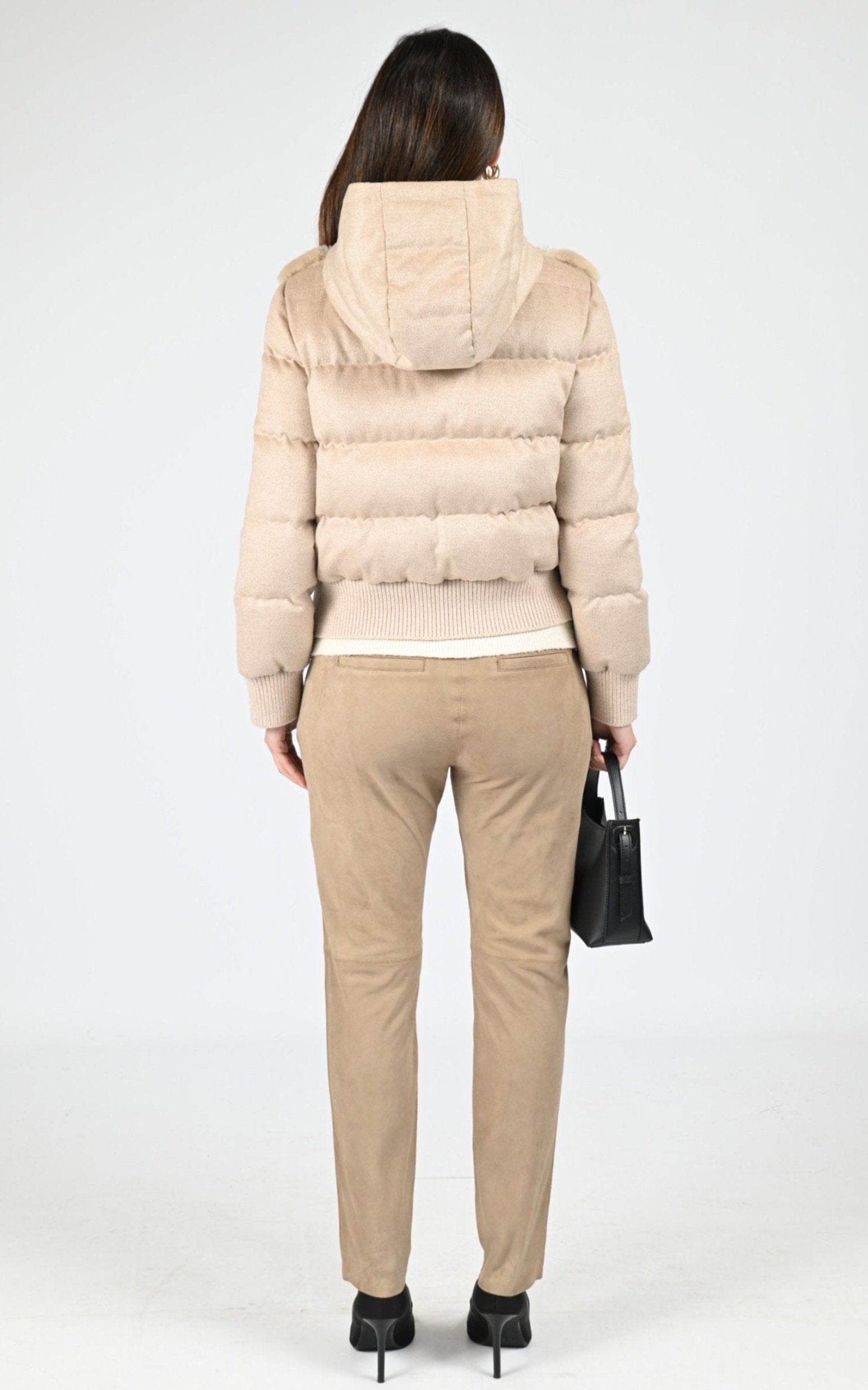 Blouson Fourrure Femme Kottas Mantsios, modèle 2023.06 de couleur desert 4