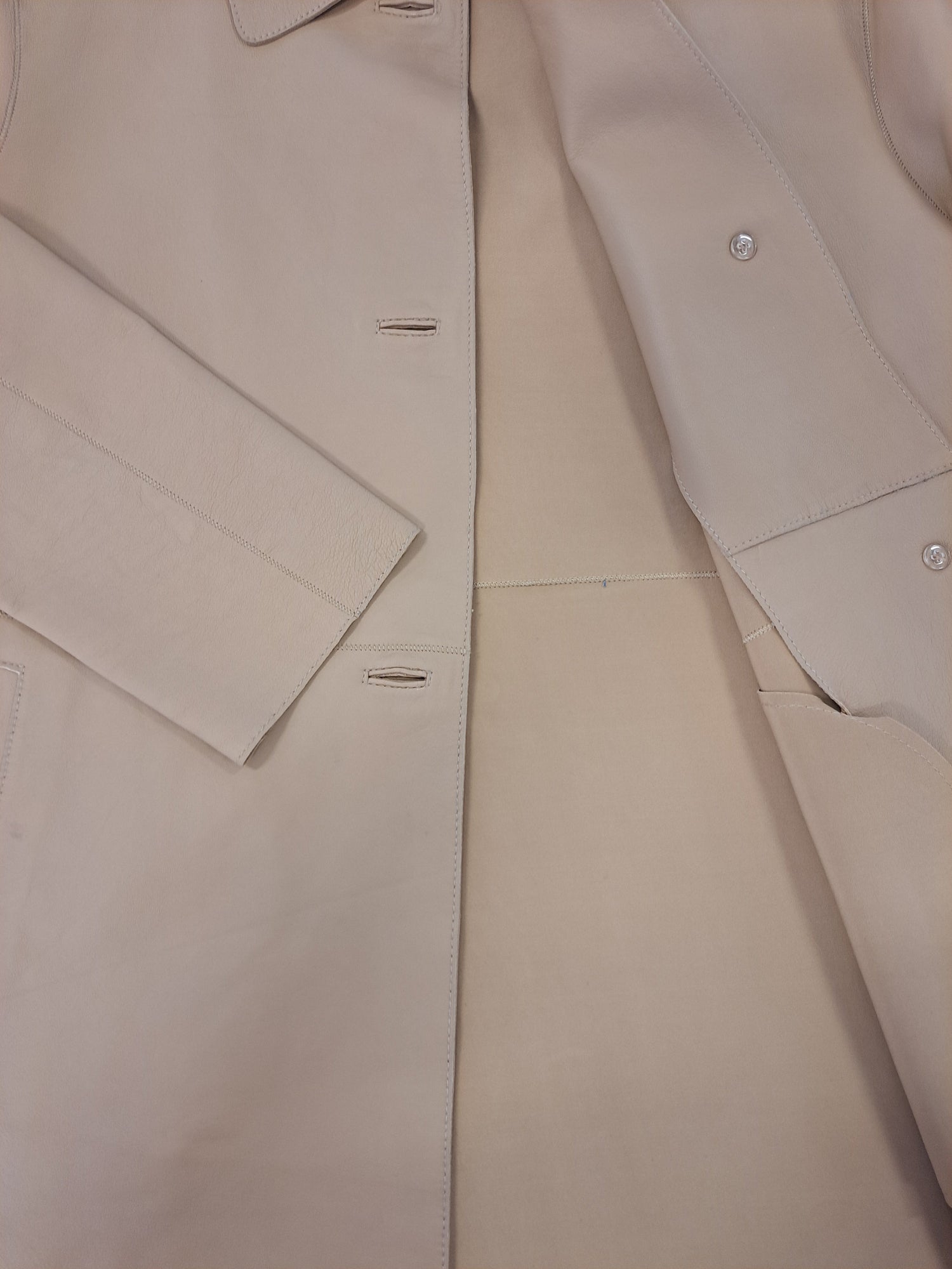 Solana, 68 cm. - Collar Lamb Dior Bonded Leather-Women Cafe Latte 4