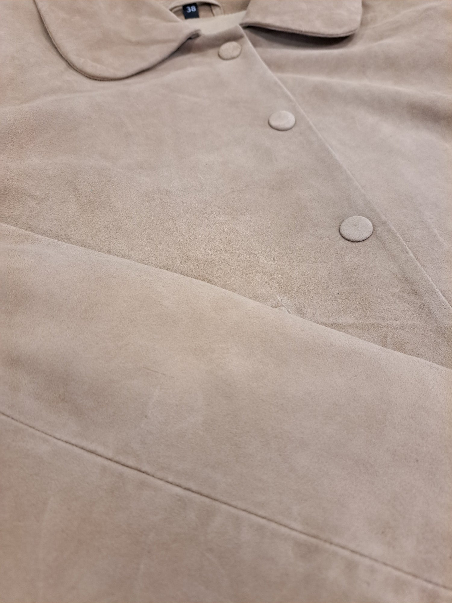 Mali, 54 cm. - Collar Goat Suede - Women Taupe 4