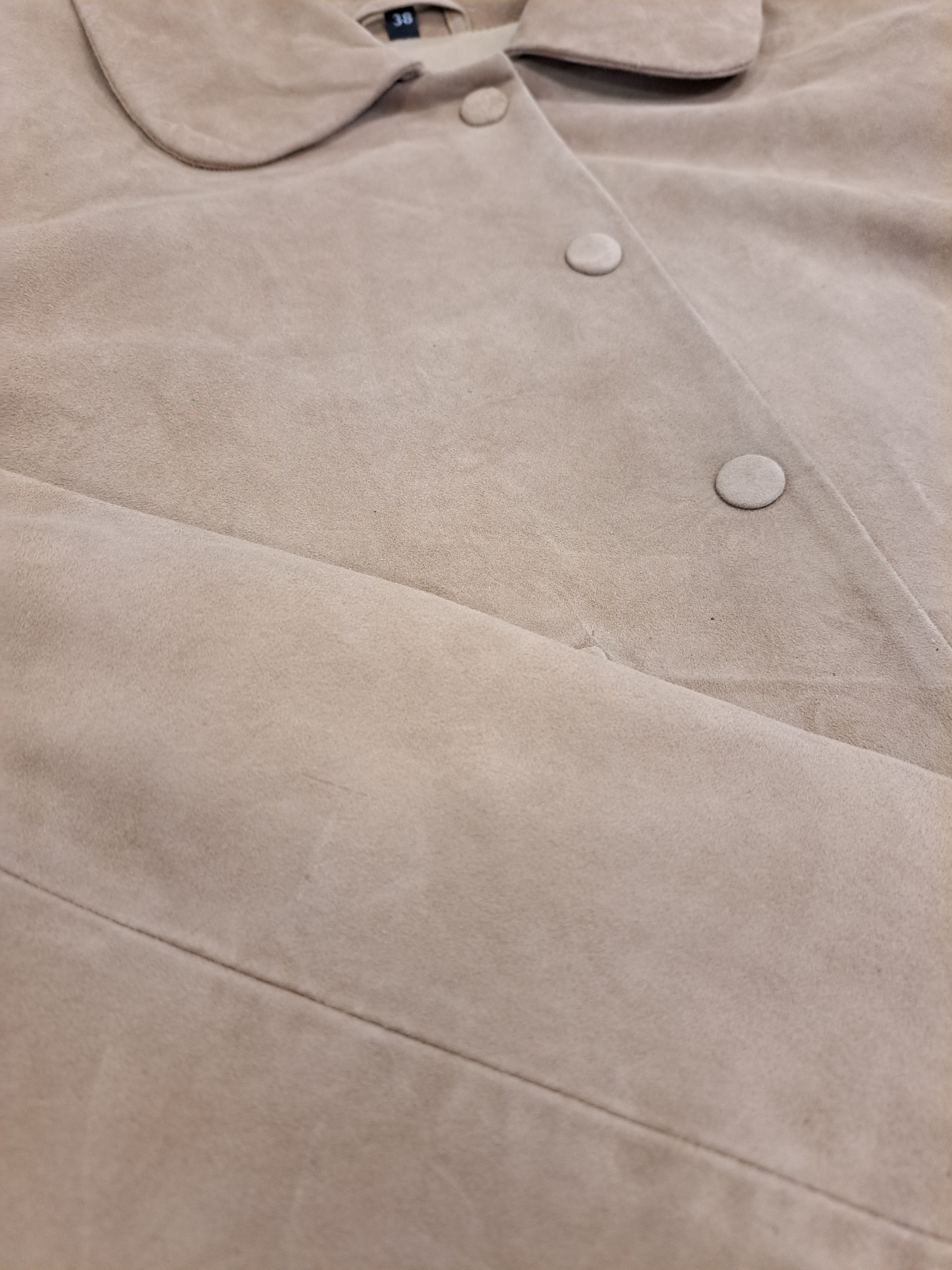 Mali, 54 cm. - Collar Goat Suede - Women Taupe