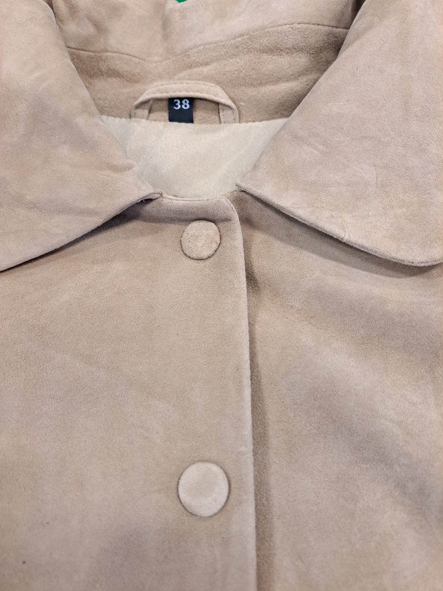 Mali, 54 cm. - Collar Goat Suede - Women Taupe 5