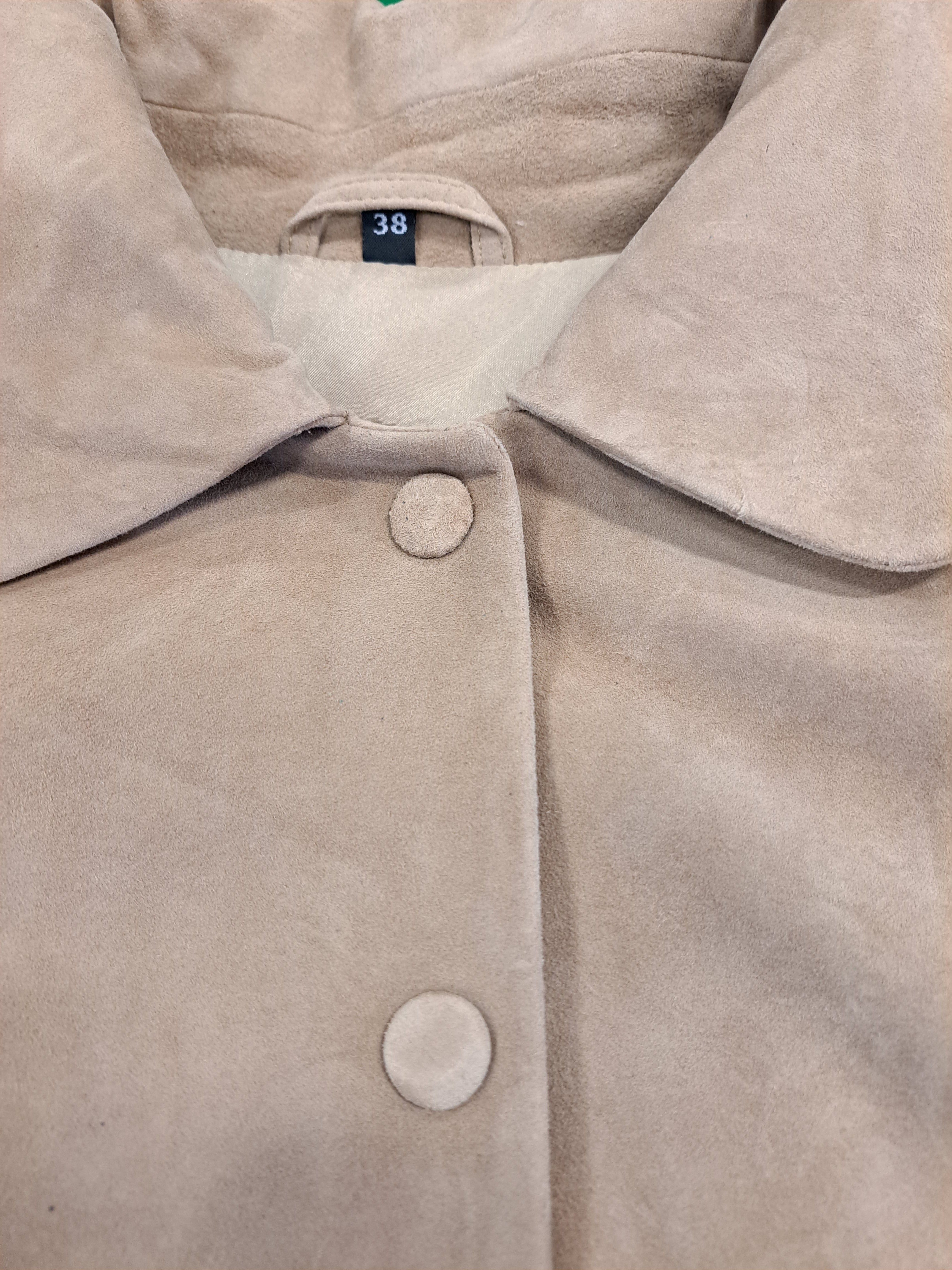 Mali, 54 cm. - Collar Goat Suede - Women Taupe