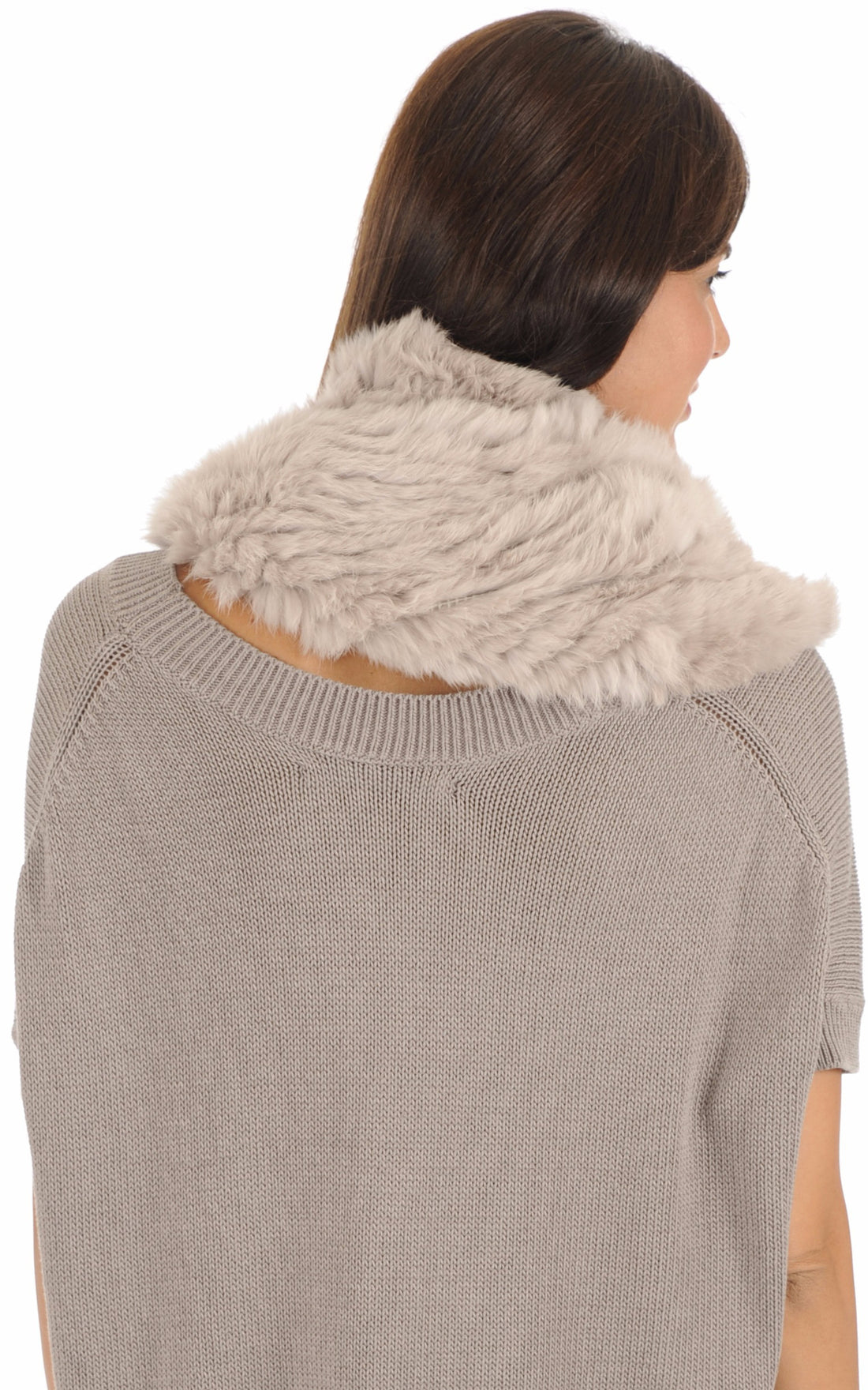 A &quot;SNOOD&quot; Beige La Canadienne Snood Femme opened photo