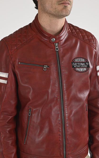 A &quot;SPENCER 104153&quot; Rouge Daytona 73 Blouson Homme details photo