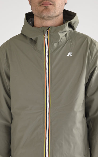 A &quot;JACK ECO STR DOT K5127QW&quot; Kaki K-Way Blouson Homme details photo