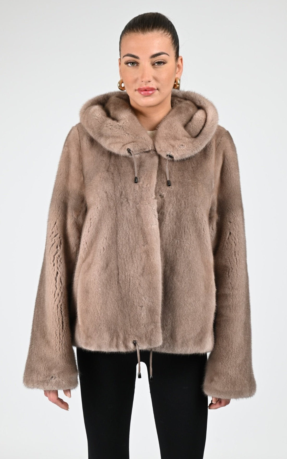 Veste Fourrure Femme Simmagini, modèle 2112 f de couleur dyed marzipan