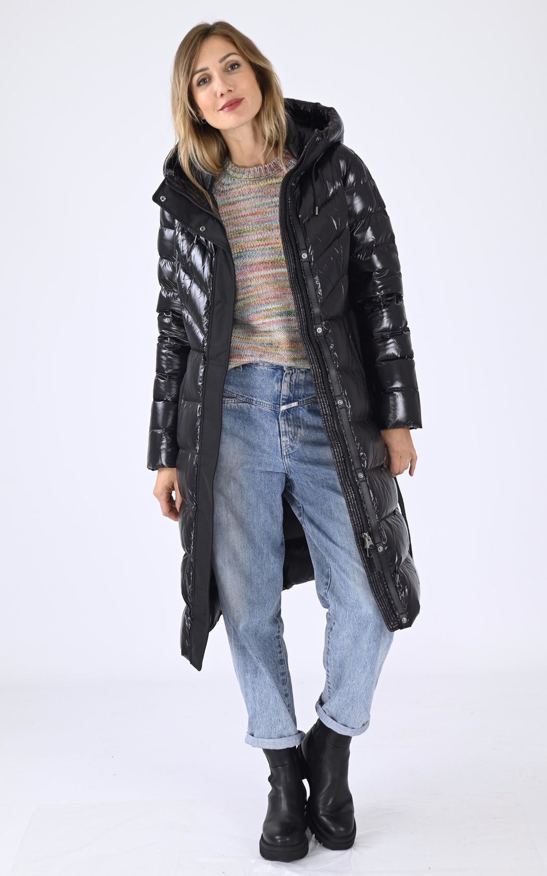 A &quot;CORALIA&quot; Noir Mackage 3/4 Doudoune Femme opened photo