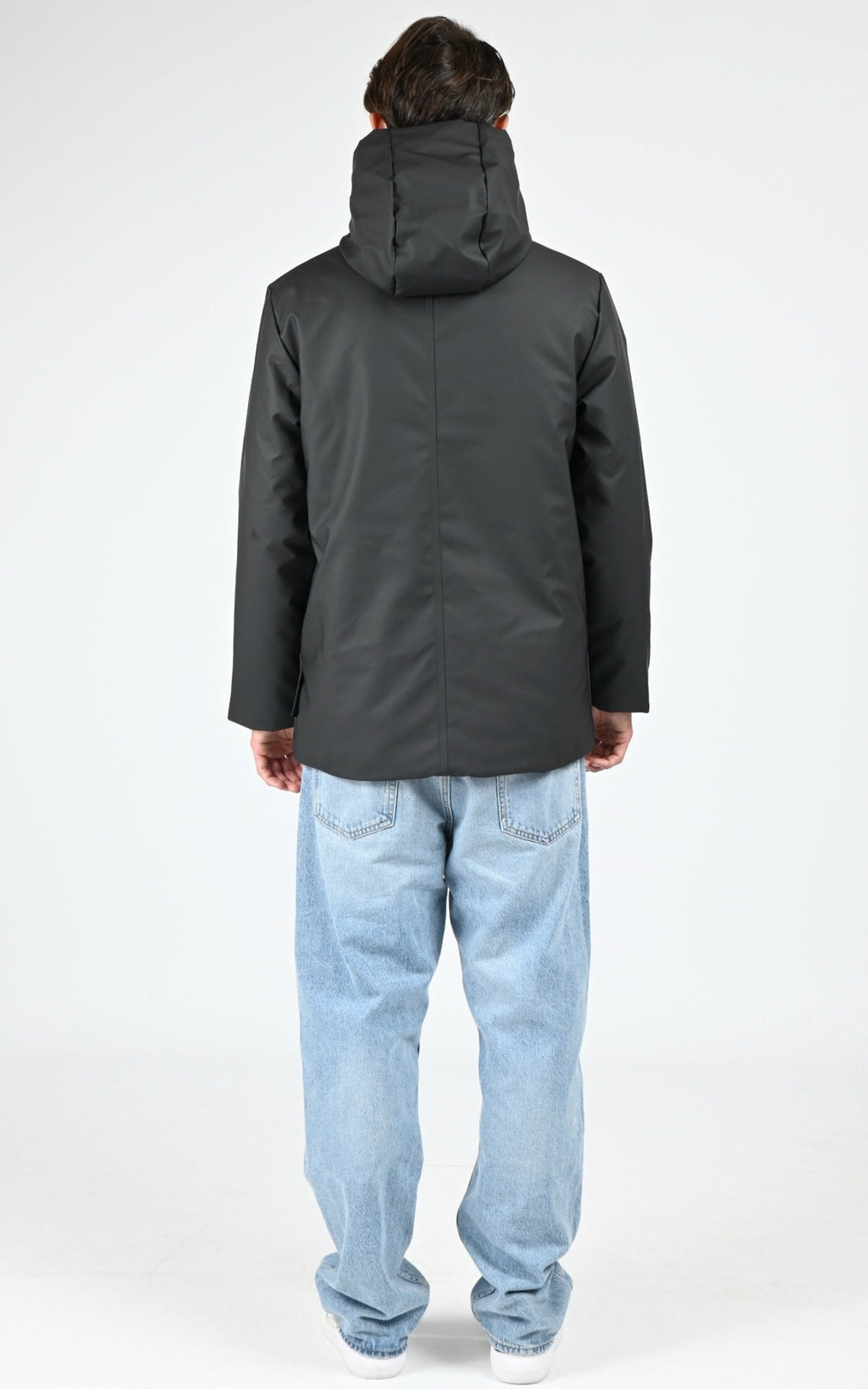 Parka Textile Mixte Rains, modèle 21450 nome parka w3t3 de couleur black 01