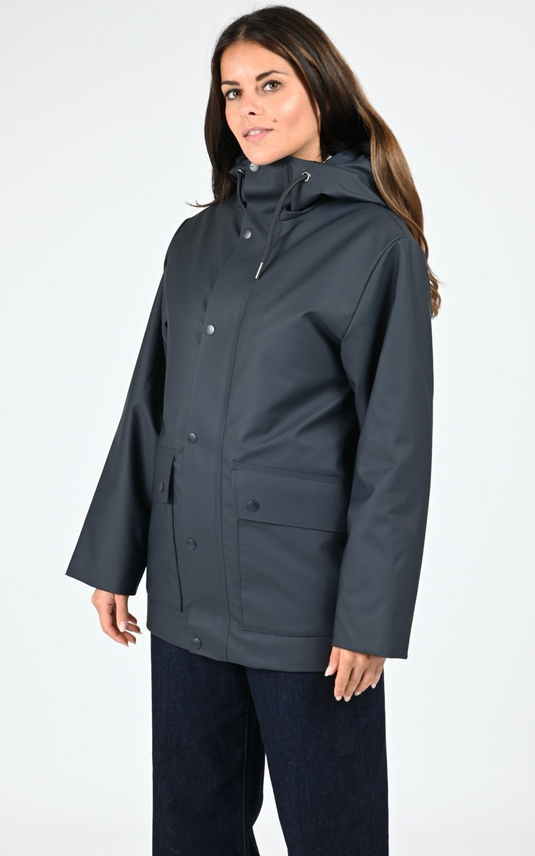 Parka Textile Mixte Rains, modèle 21450 nome parka w3t3 de couleur navy 47