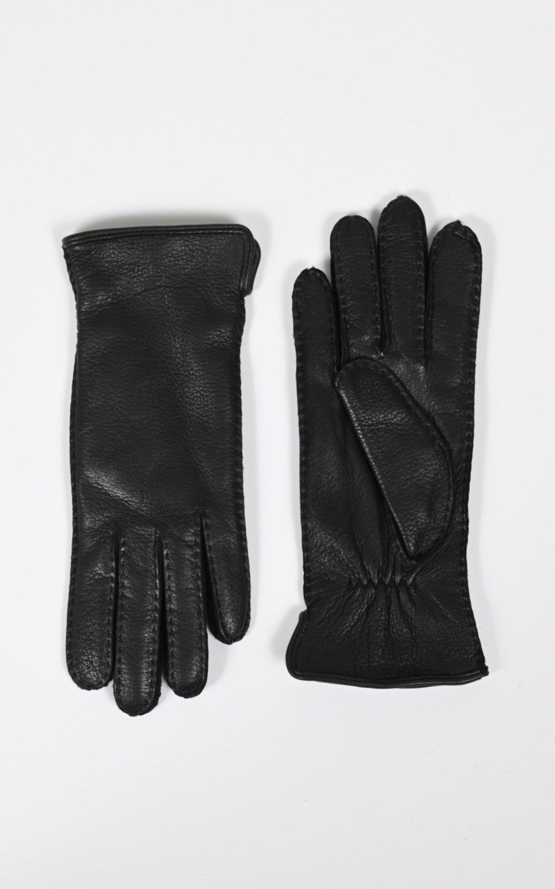 Gants Cuir Femme Levinsky Leather, modèle 2145 de couleur black