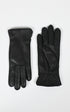 Gants Cuir Femme Levinsky Leather, modèle 2145 de couleur black