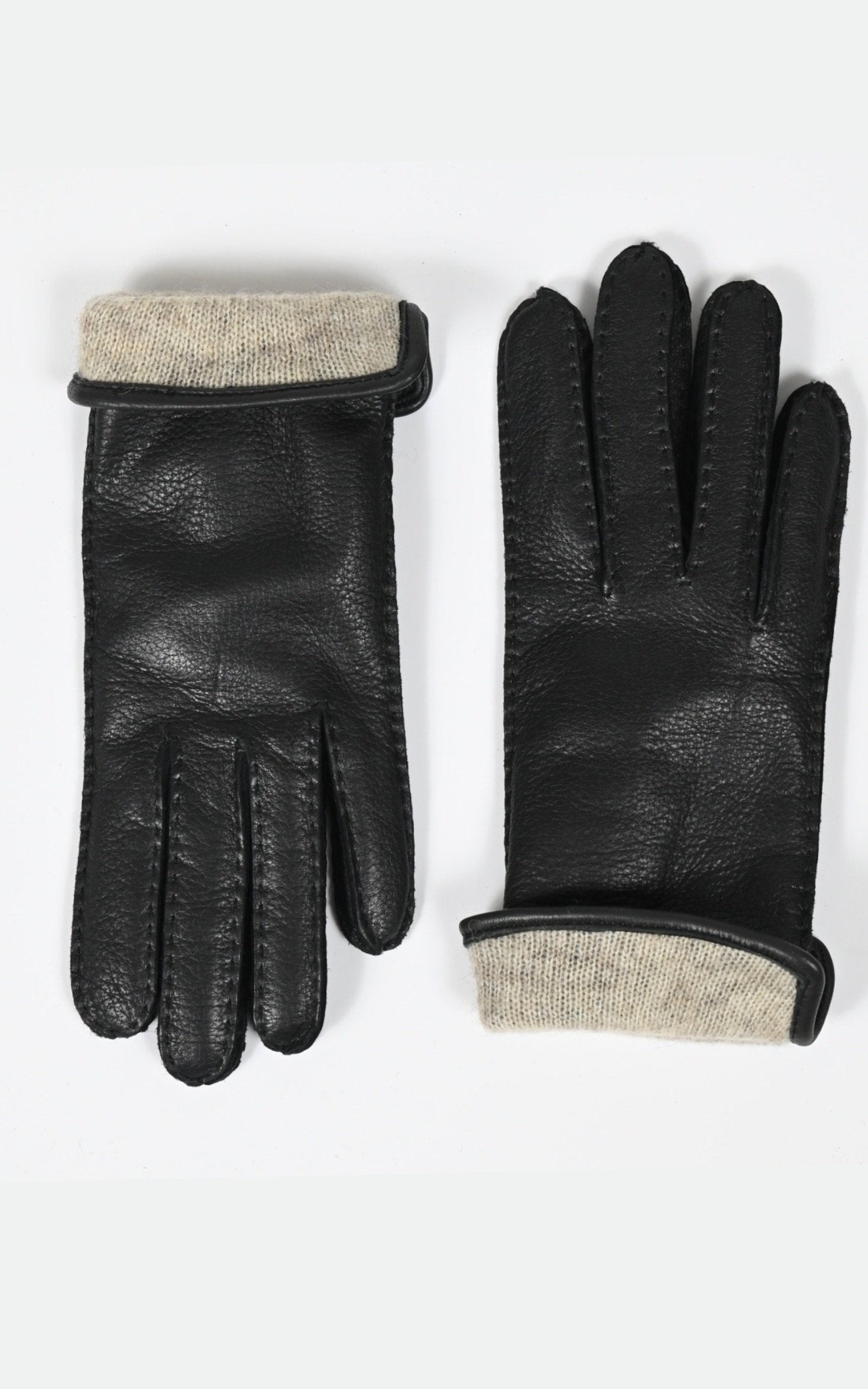 Gants Cuir Femme Levinsky Leather, modèle 2145 de couleur black 2