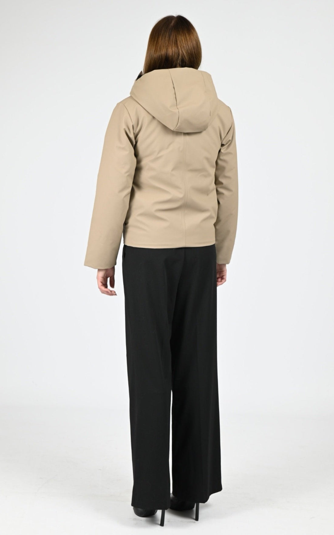 Parka courte beige