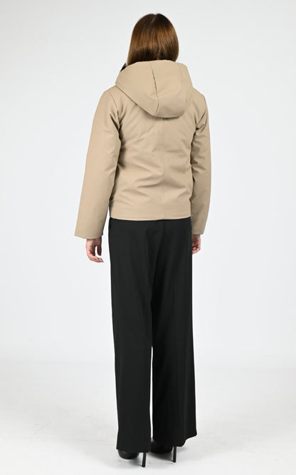 Blouson Textile Femme Rains, modèle 21490 nome short w3t3 de couleur beige 133