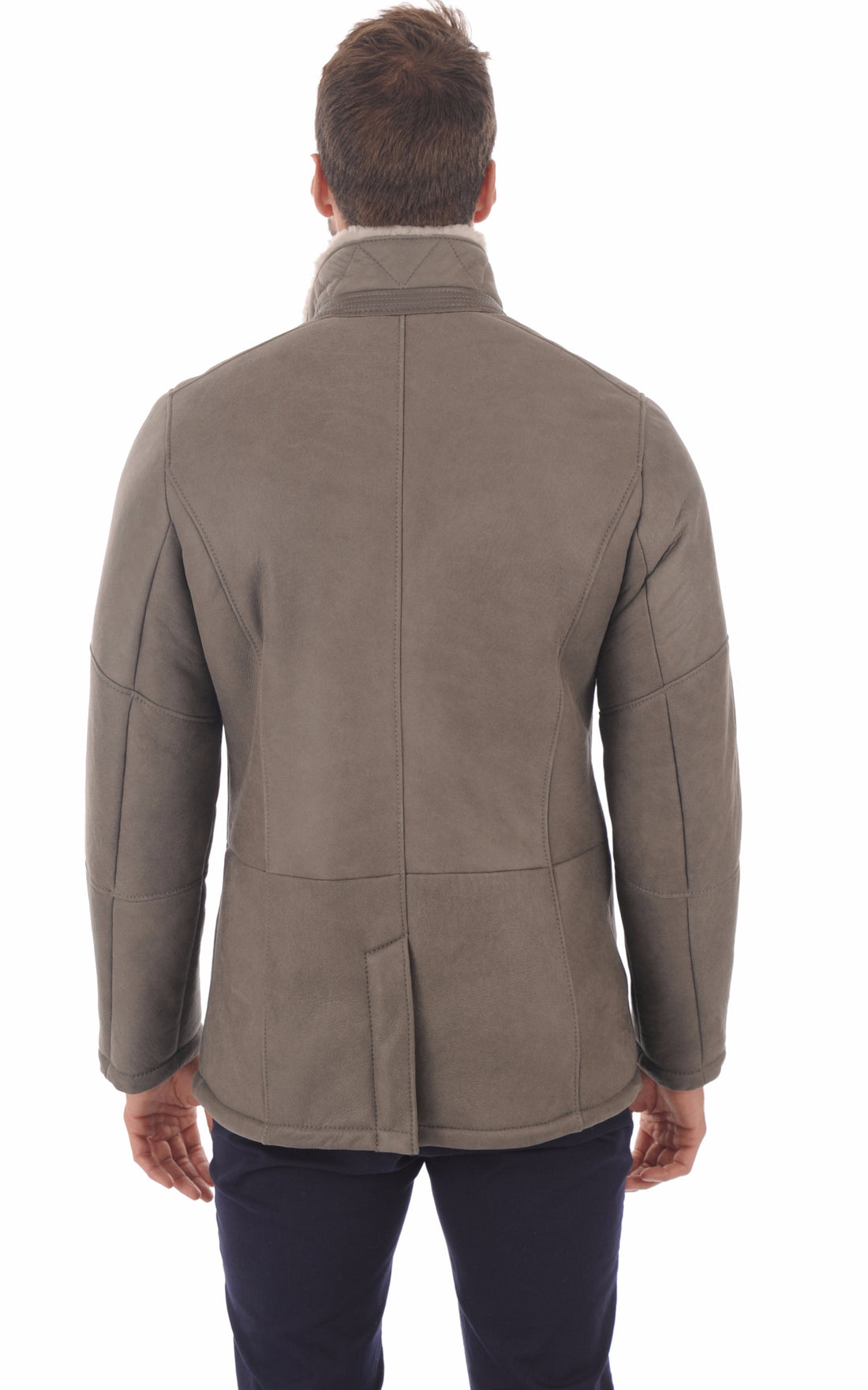 A &quot;ANTHONY&quot; Taupe Christ 3/4 Homme opened photo