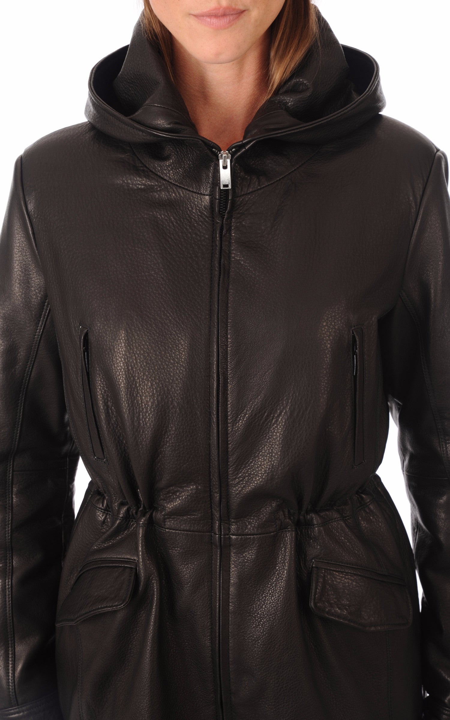 A &quot;IRENE&quot; Noir La Canadienne 3/4 Femme details photo 5