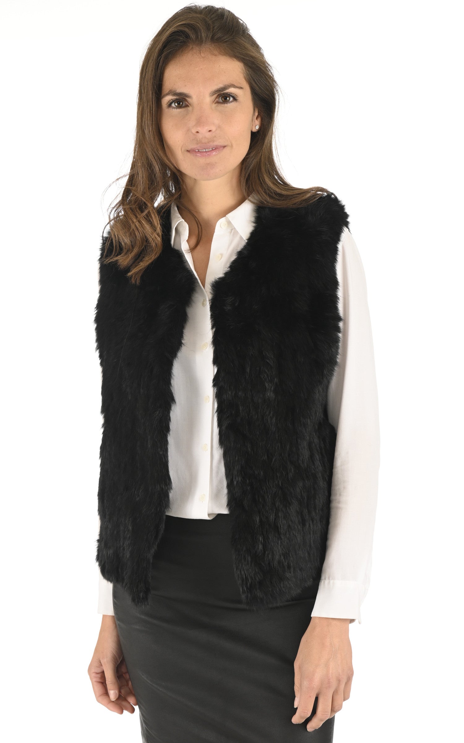 A &quot;GILET 60&quot; Noir La Canadienne Veste Femme opened photo 1