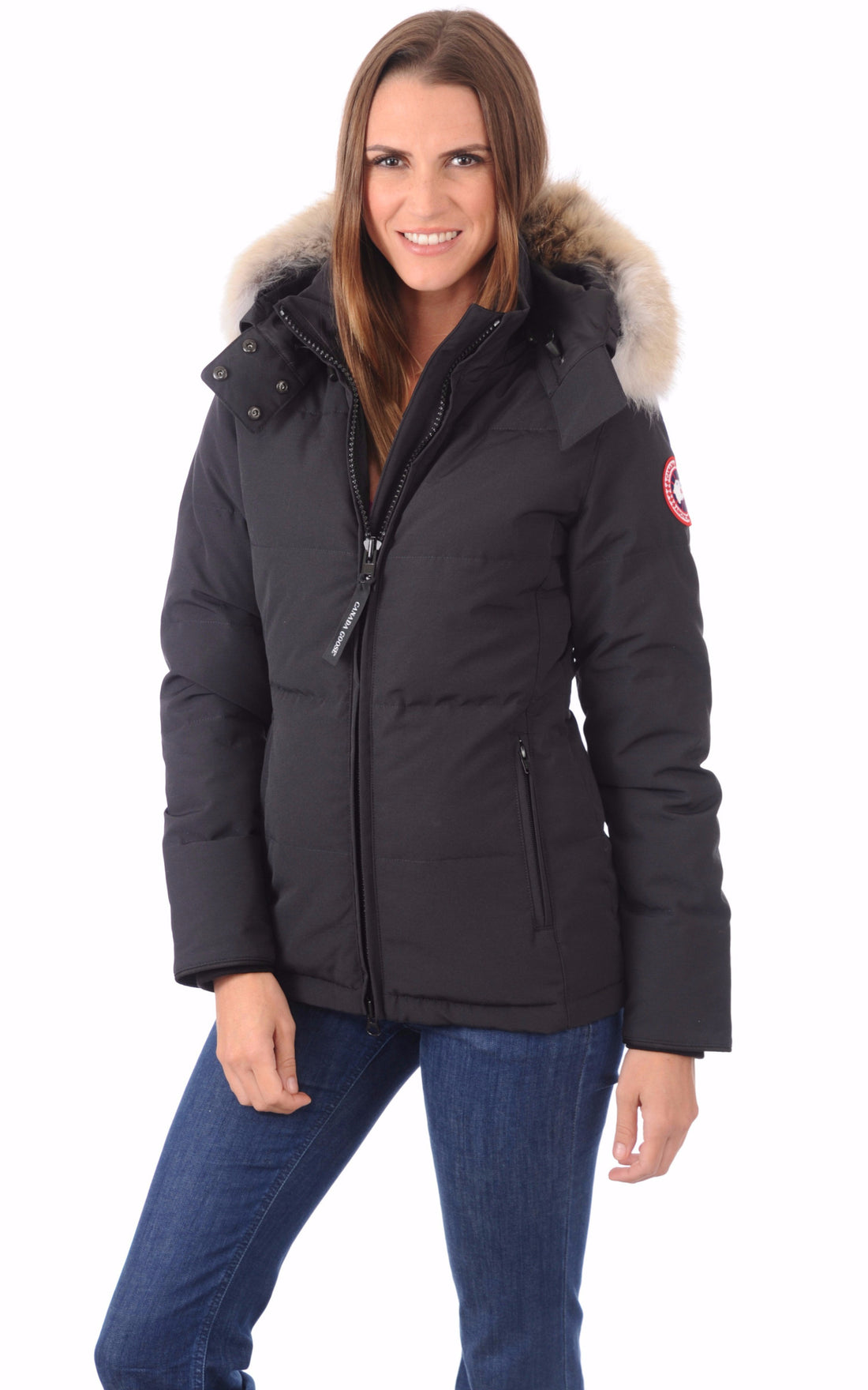 A &quot;CHELSEA 3804L&quot; Marine Canada Goose 3/4 Doudoune Femme opened photo