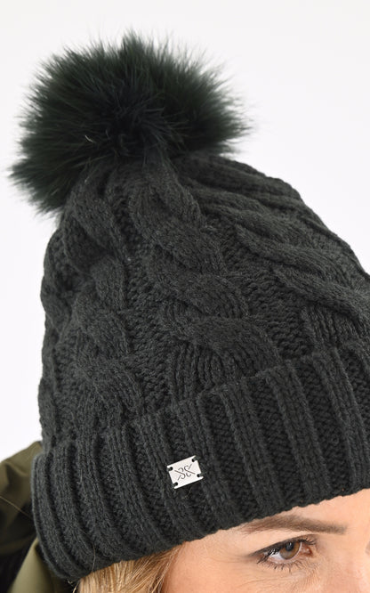 A &quot;AMALIE-TN&quot; Vert Soia &amp; Kyo Bonnet Femme details photo