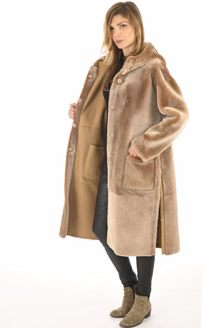 7/8 Df Femme Manzoni 24, modèle 22ad003 de couleur beige / taupe