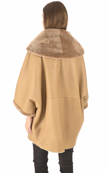 Cape Df Femme Manzoni 24, modèle 22m1106 de couleur beige / taupe