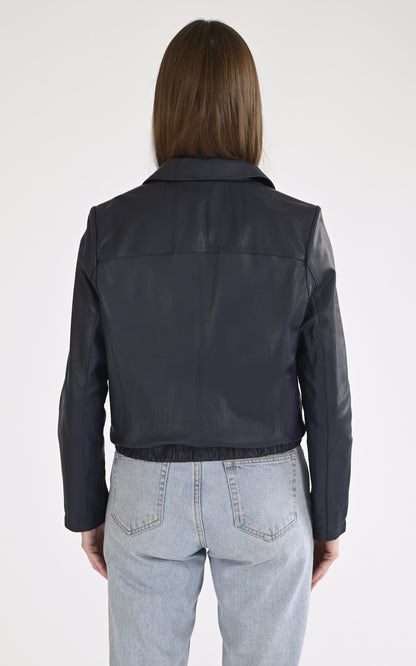 A &quot;ODESSA 65065&quot; Bleu Marine Oakwood Blouson Femme back photo