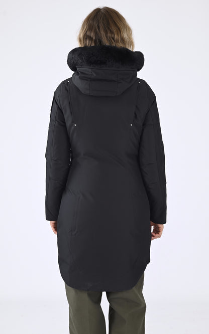 A &quot;CLOUD M32LP223S&quot; Noir Moose Knuckles 3/4 Doudoune Femme back photo
