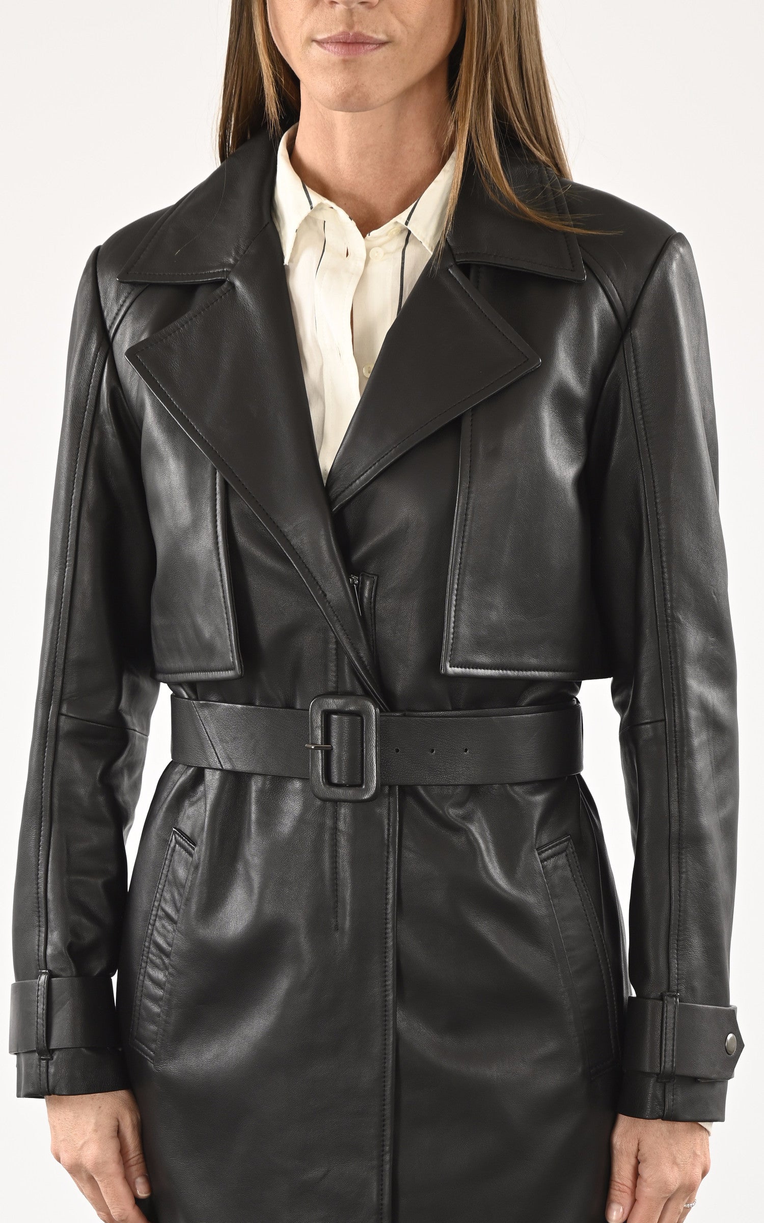 A &quot;MIRABEL&quot; Noir Possery Manteau Femme details photo 4