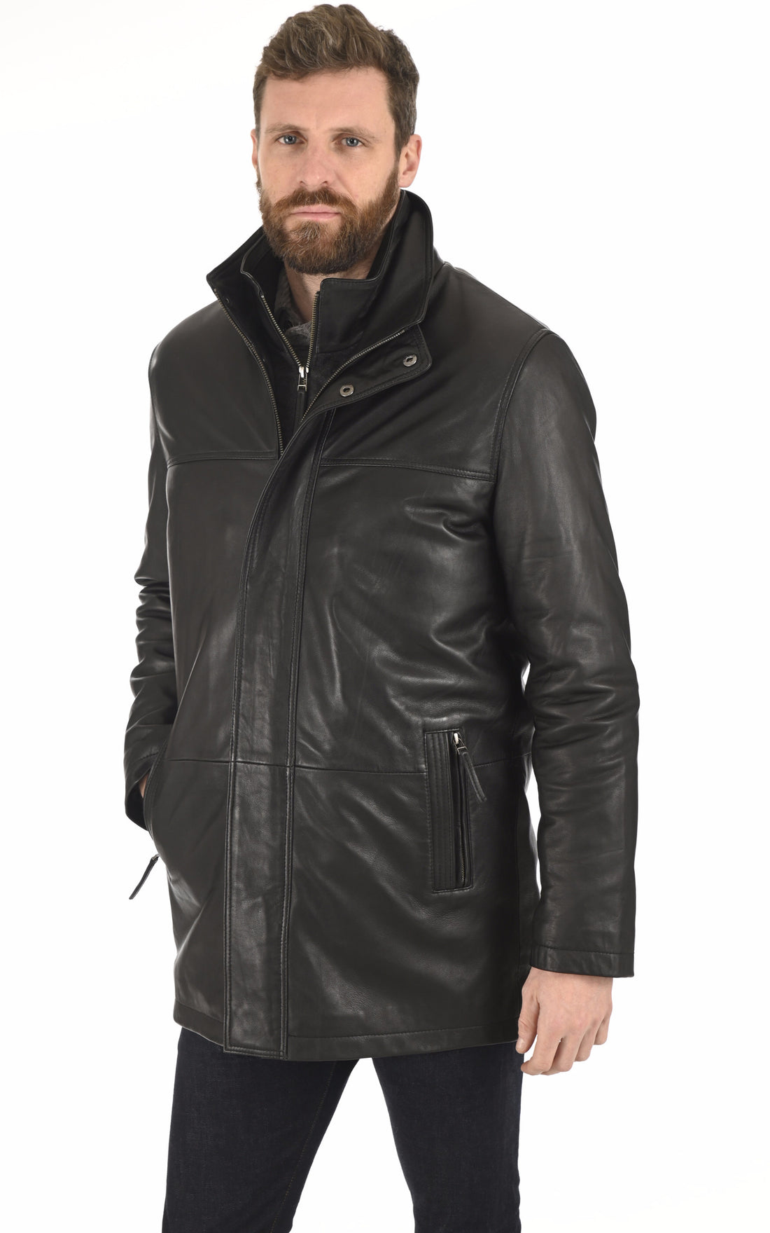 A &quot;MAX&quot; Noir La Canadienne 3/4 Homme opened photo