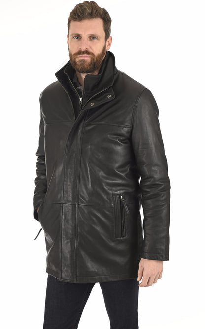 A &quot;MAX&quot; Noir La Canadienne 3/4 Homme closed photo