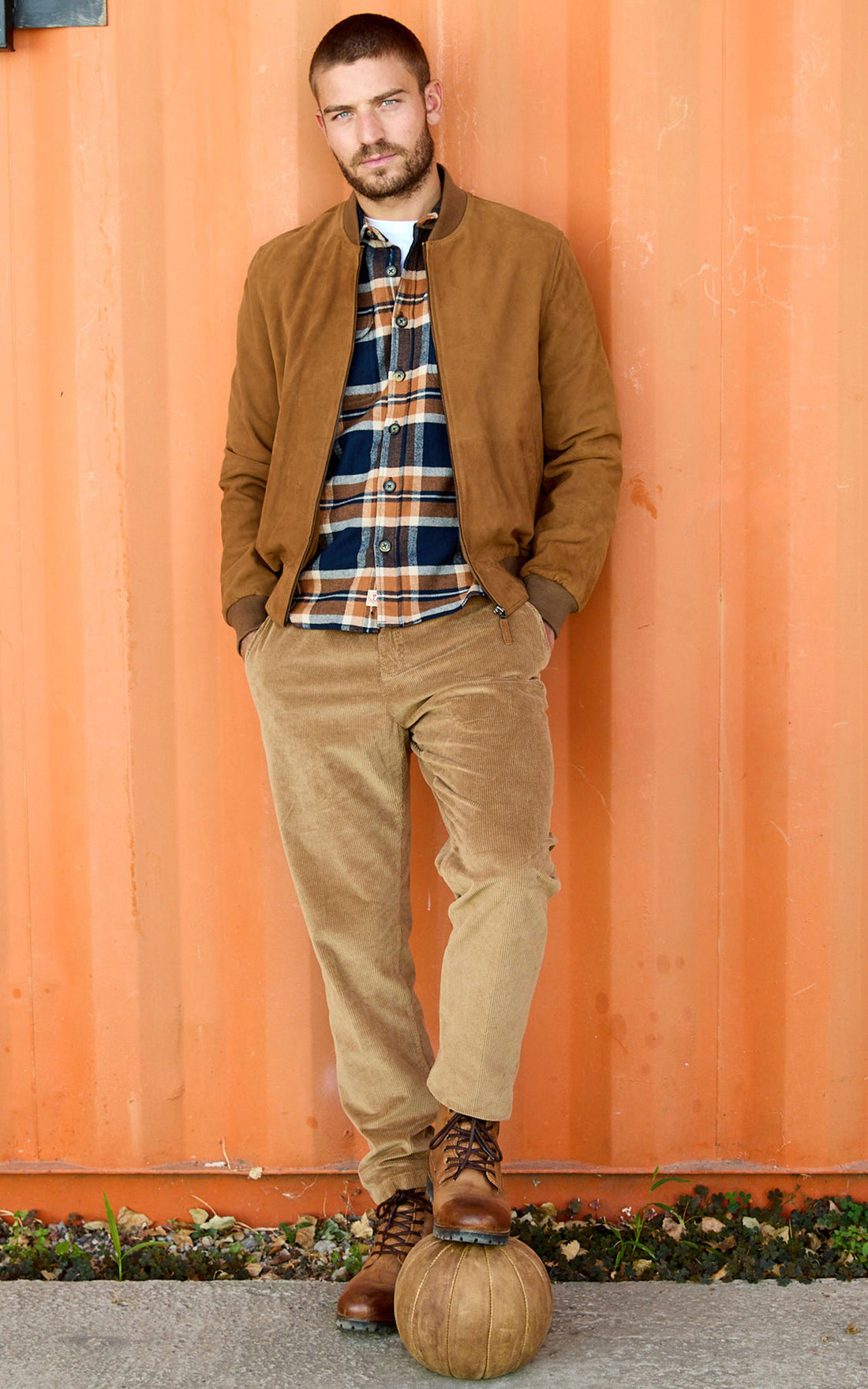 A &quot;NEW MARIO&quot; Cognac Serge Pariente Blouson Homme opened photo