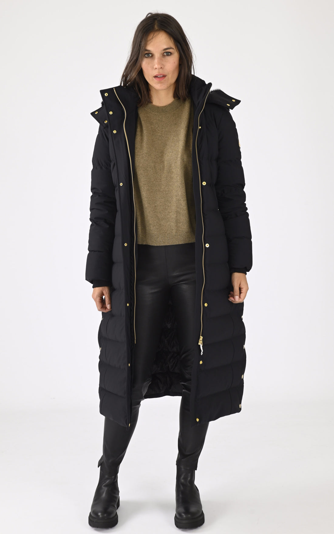 A &quot;JOCADA SH GOLD M34LP227GS&quot; Noir Moose Knuckles man_doudoune Femme closed photo