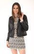 A "LESLA FF" Noir La Canadienne Blouson Femme opened photo